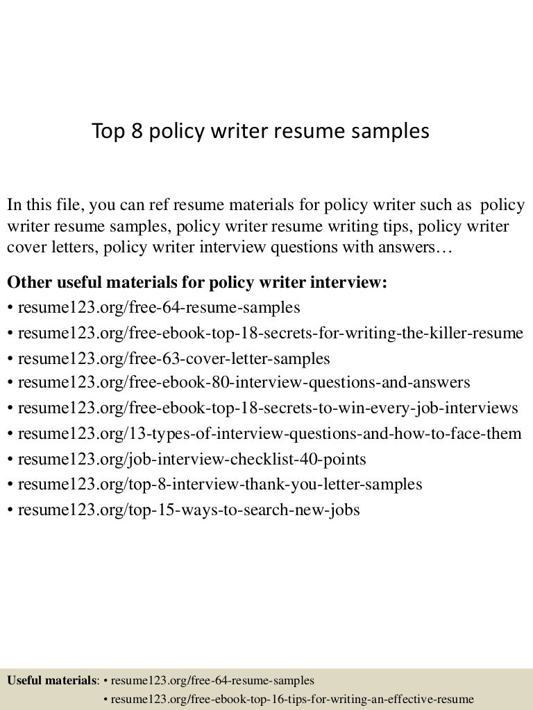 curriculum vitae writers